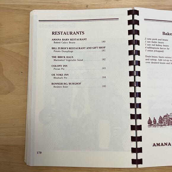 Guten Appetit Amana Kitchens Heritage Society Cookbook 1985 Vintage - Picture 15 of 16
